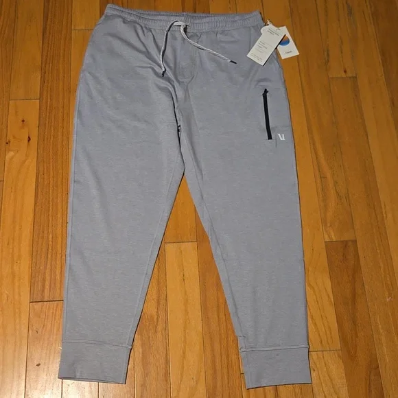 NWT, Men's XL Vuori "SUNDAY PERFORMANCE JOGGER" in Platinum Heather W/28" Inseam - Picture 1 of 15